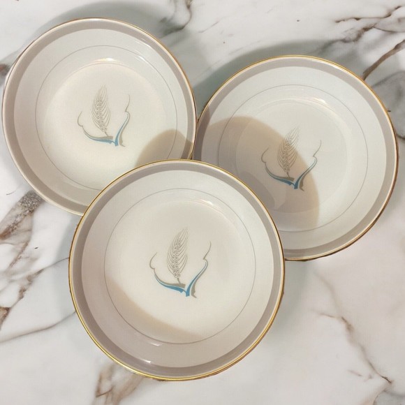 Narumi Japan Bone China Zephyr Set of 3 Fruit/Dessert Bowls ~5 1/4" - Picture 2 of 6